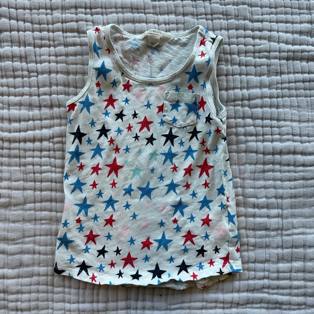 Crewcuts star print tank top